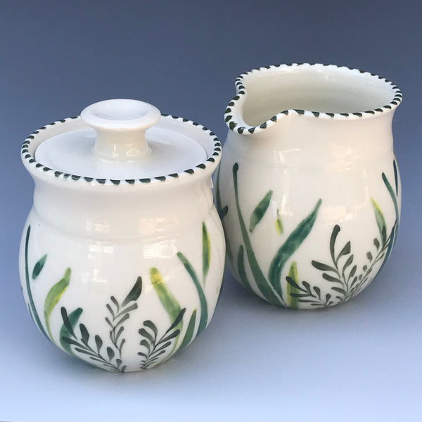 Sugar Bowl and Creamer