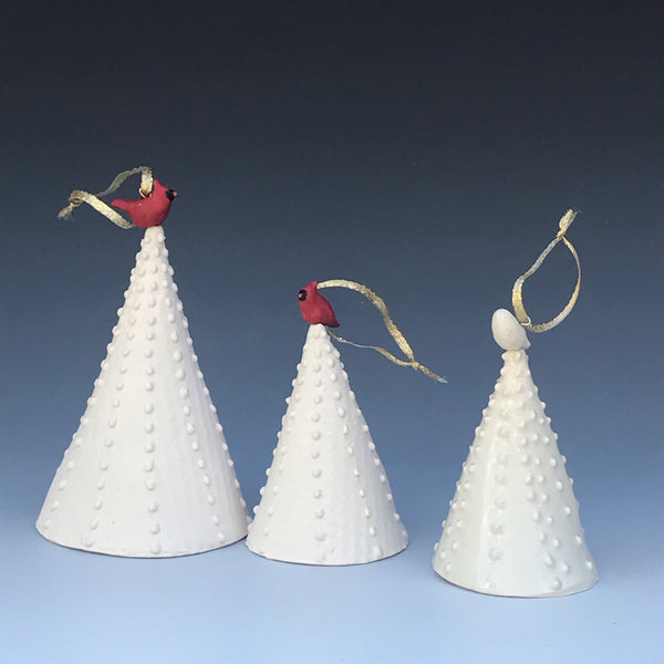 Cardinal and Dove Ornaments