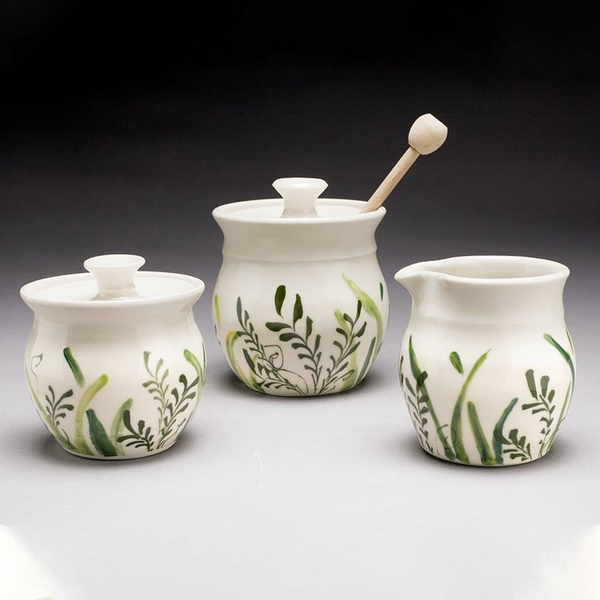 Sugar Bowl and Creamer