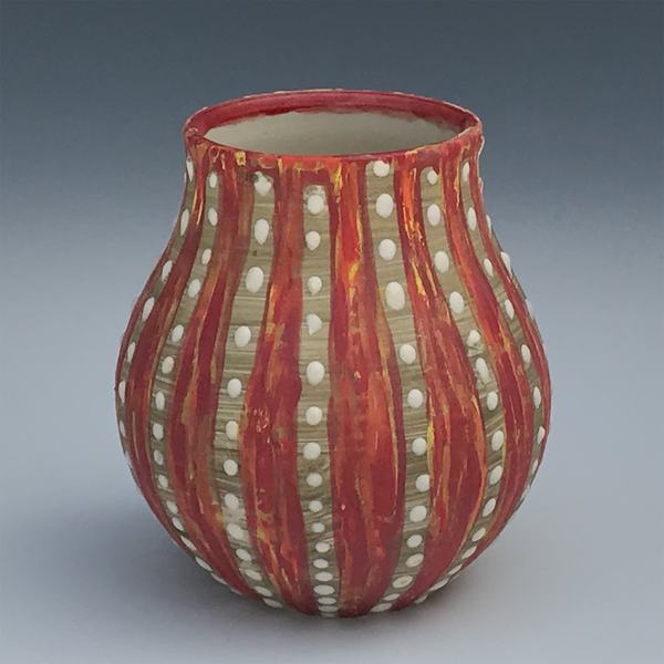 Red Urchin Vases