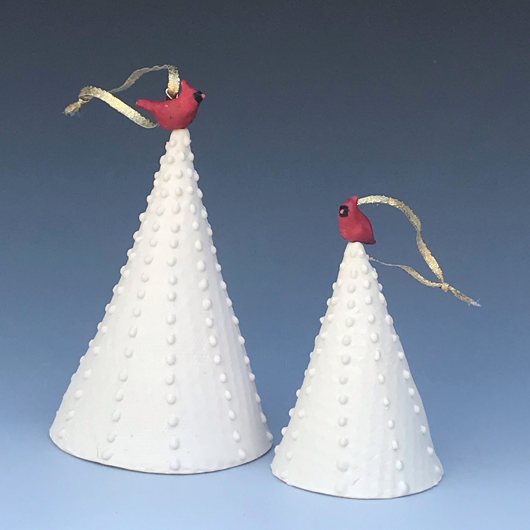 Cardinal and Dove Ornaments